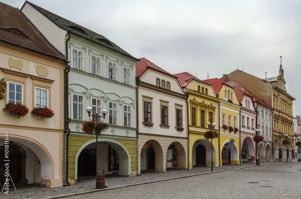 main square in Kadan, Czech republic