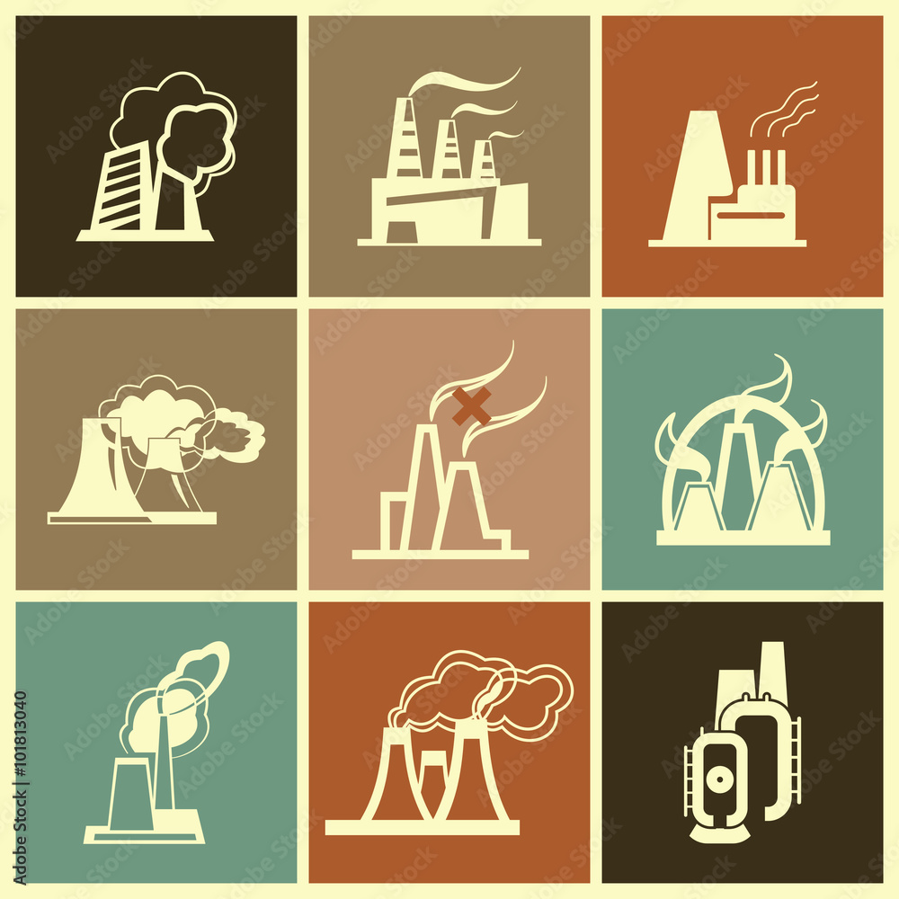 Fototapeta premium Industrial Factory 