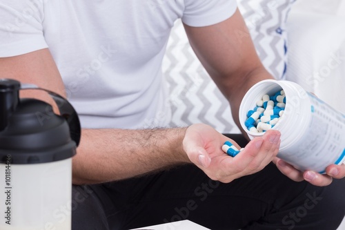 Canvastavla Bodybuilding supplements for sportsman