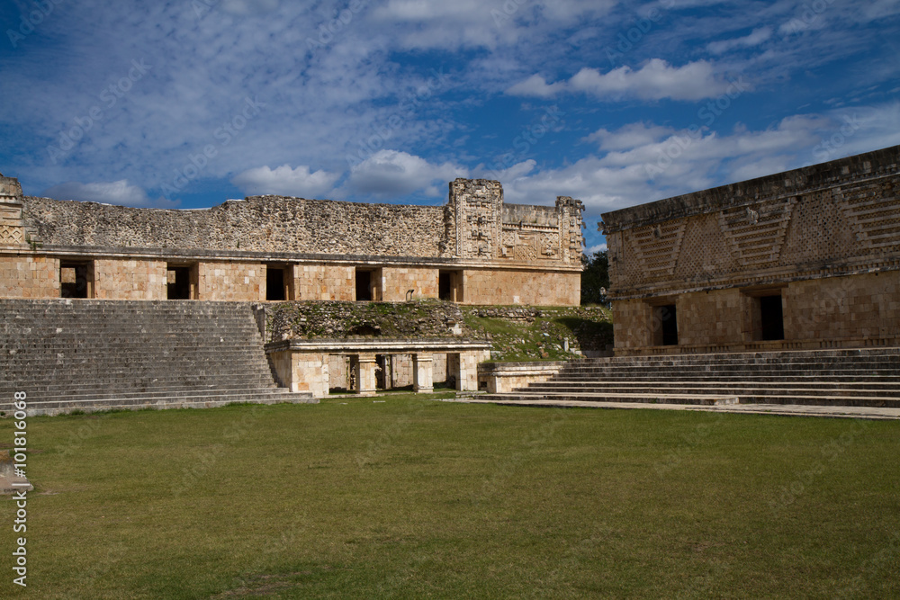 uxmal ruins in yucata, mexico