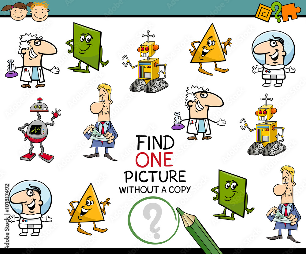 Fototapeta premium education preschool task for kids