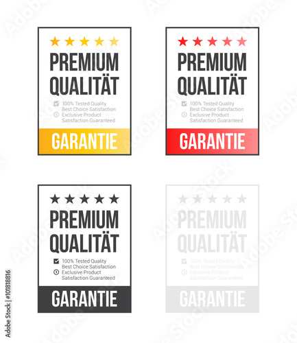 Premium Quality German Stickers Set
