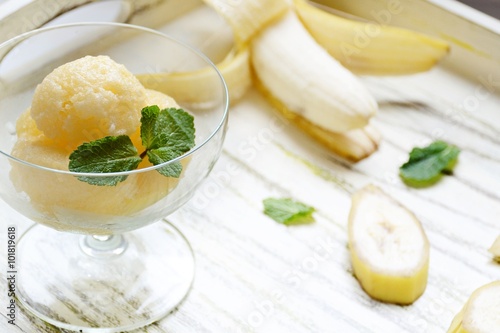 Fotografie Banana sorbet