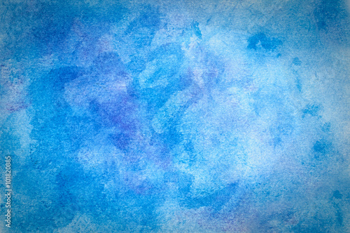Blue chalk pastel background. Original art. Naturally grainy blending with vignetting.