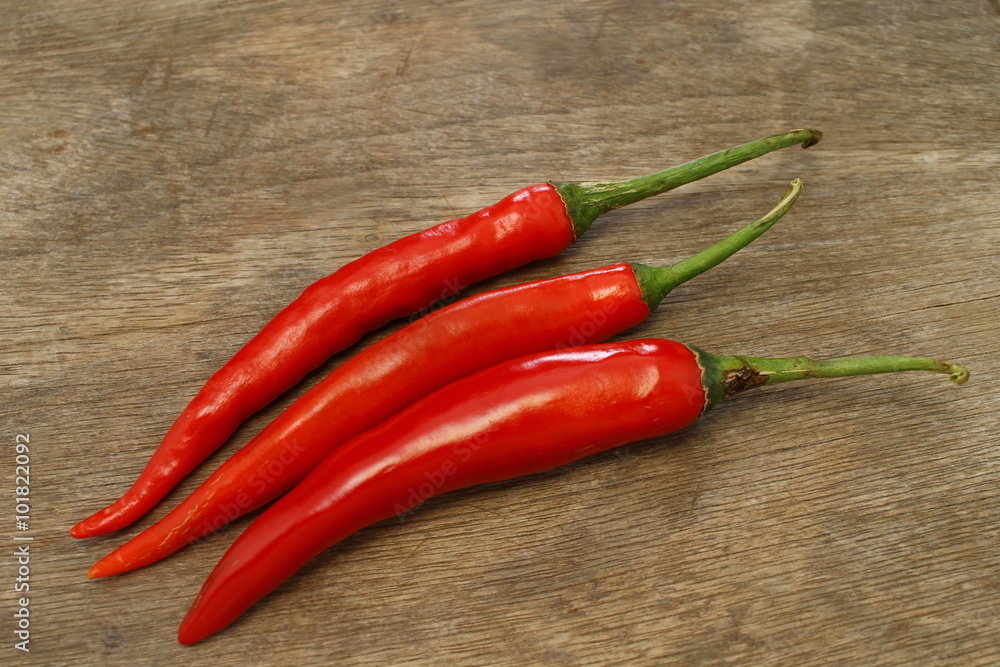 Red  hot chili pepper, paprika isolated