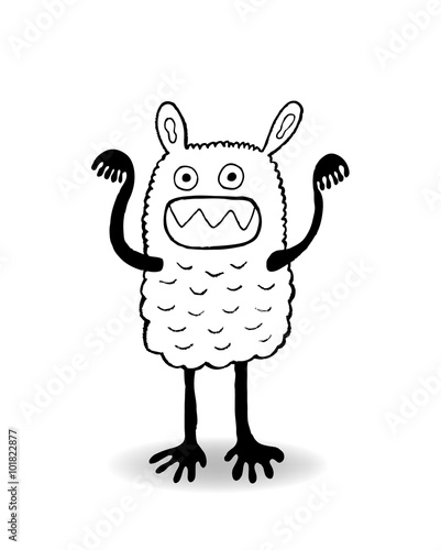 Isolated monster, vector il...