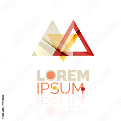 Logo  abstract geometric business icon