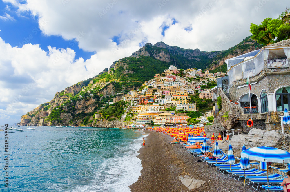 Positano on Amalfi coast, campania, Italy