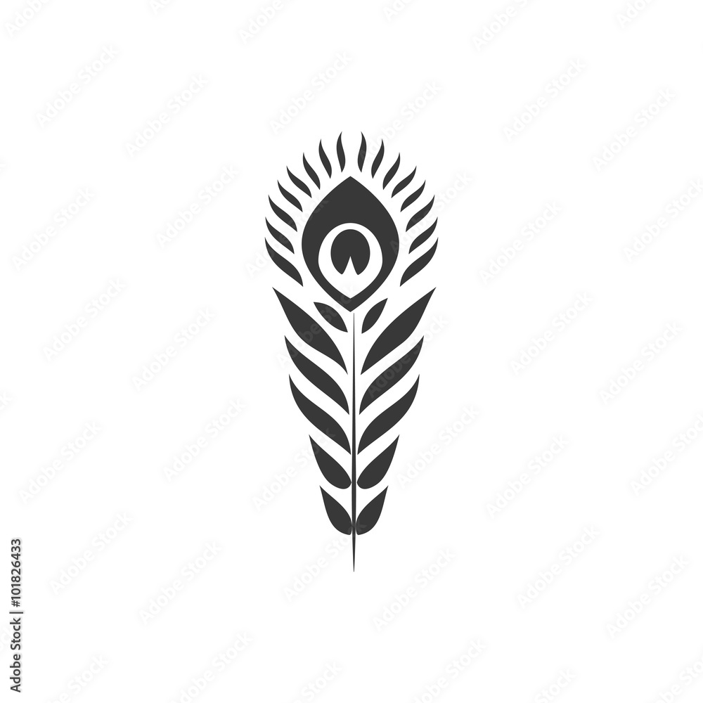 Feather Firebird vector icon. Feather Firebird vector icon.