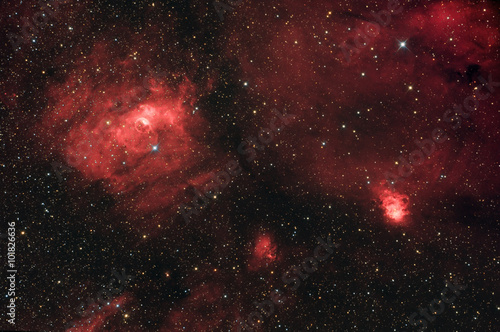 Bubble Nebula (NGC 7635) in Cassiopeia constellation