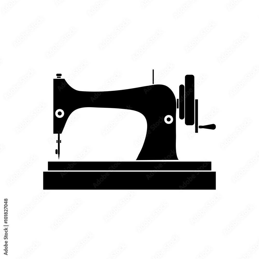 Sewing machine vector icon. Sewing machine vector icon.