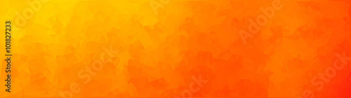 vector illustration - orange abstract mosaic triangle banner