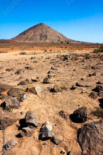 Volcano crater on Sal Island, Cape Verde