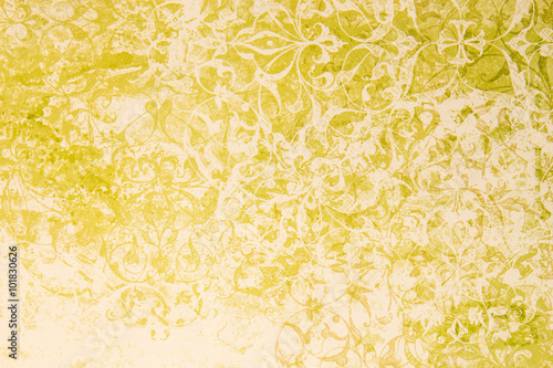 Pattern vegetale giallo photo