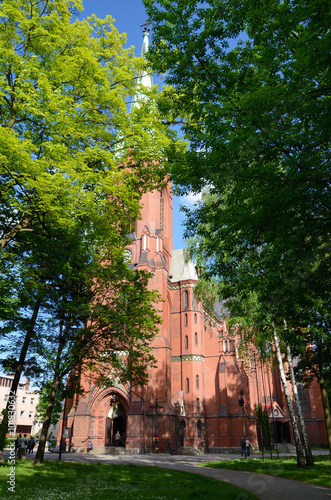 Obraz na płótnie Cathedral in Gliwice (Poland) w salonie
