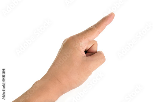 Фотография Human hand / Human hand pointing on white background