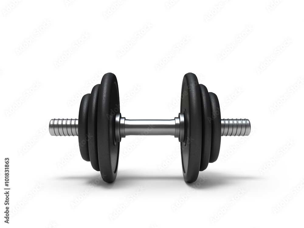 dumbbells over white background. with clipping path dumbbells over white background. with clipping path