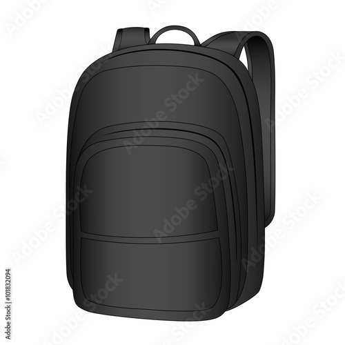 Laptop backpack in vector.Sports roomy backpack in vector.