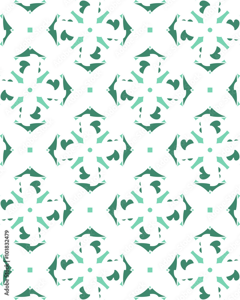 Seamless green herringbone pattern vector