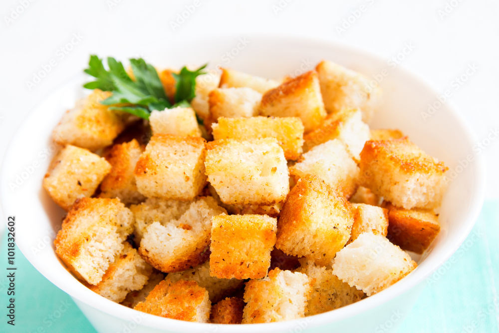 Homemade french croutons Homemade french croutons