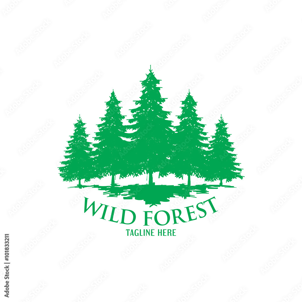 Wild Forest Logo Icon Wild Forest Logo Icon