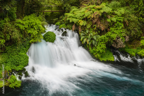 Waterfalls of Ojos del Caburgua  Chile 