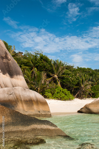 Ance Source D'Argent beach, La Digue photo