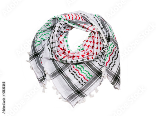 Fotografie Traditional Middle East head scarf kufiya