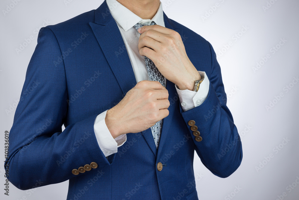 Fotografie businessman dressing blue suit