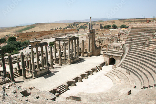 Roman Theatre in Dougga - the former capital of Numidia.