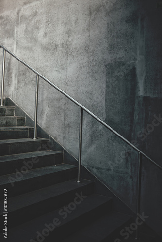 Urban concrete staircase