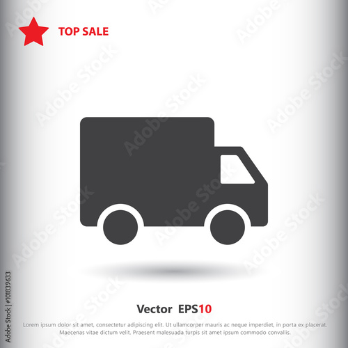 Truck, delivery, shipping icon