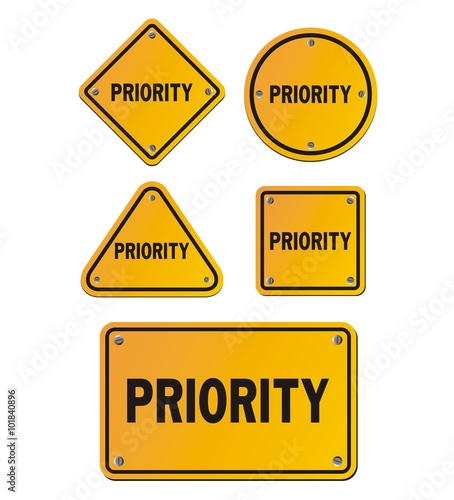 priority signs