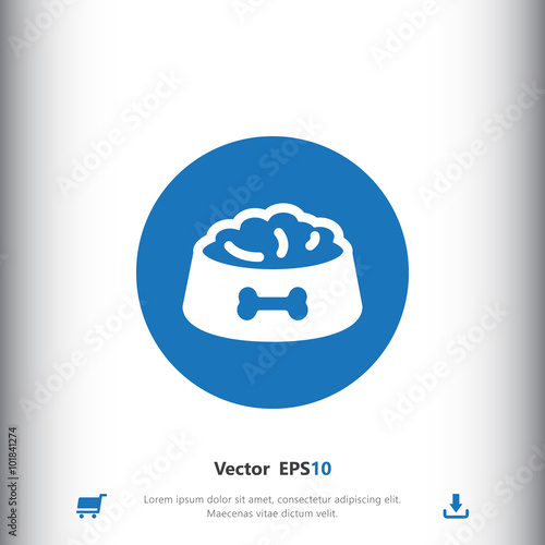 Pet dog feed icon