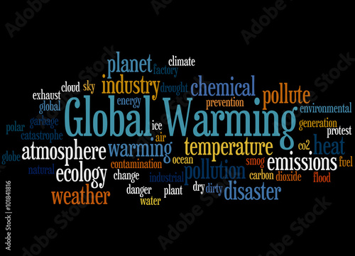 Global Warming  word cloud concept 9