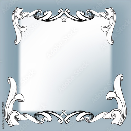 decorative elements in vintage style for decoration layout, fram