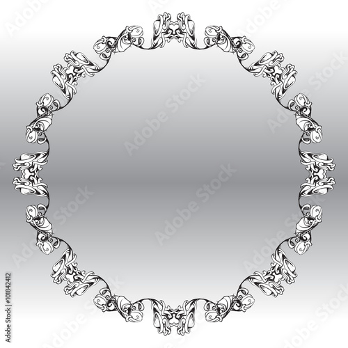 decorative elements in vintage style for decoration layout, fram
