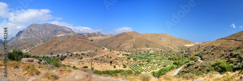 Landschaft mit Bergen auf der Insel Kreta