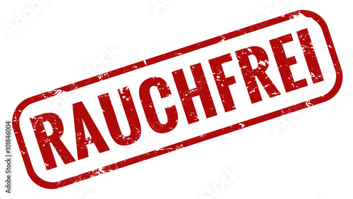 Rauchfrei Stempel rot