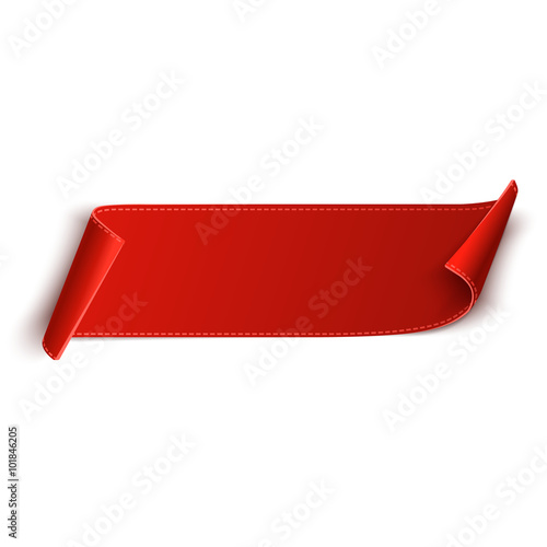 Blank  ribbon banner. Vector