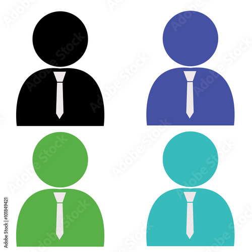 Business person silhouette icon