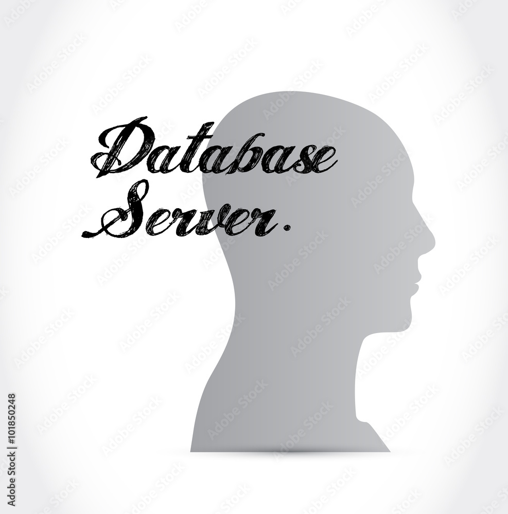 database server thinking sign