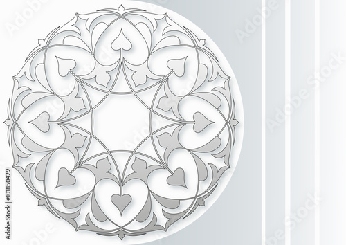 Gösterişli dairesel motif