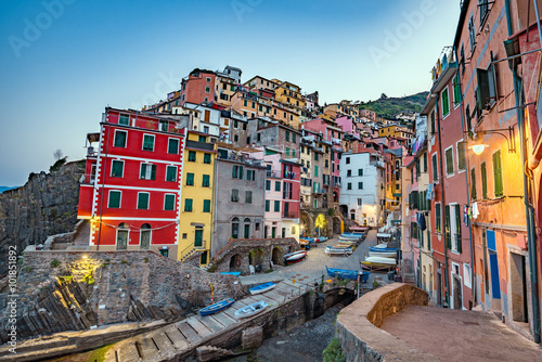 Riomaggiore village , Cinque Terre , Italy © Noppasinw