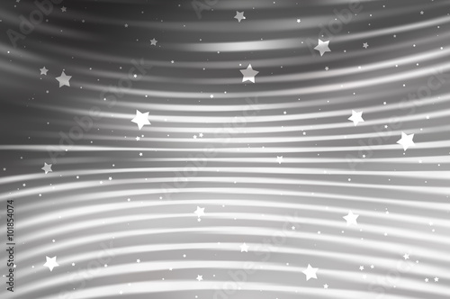 Abstract background. grey background with waves and stars