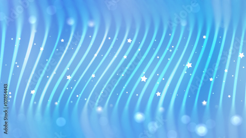Abstract background. blue background with waves and stars