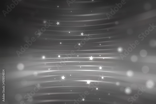 Abstract background. grey background with waves and stars