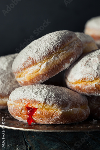 Homemade Sugary Paczki Donut