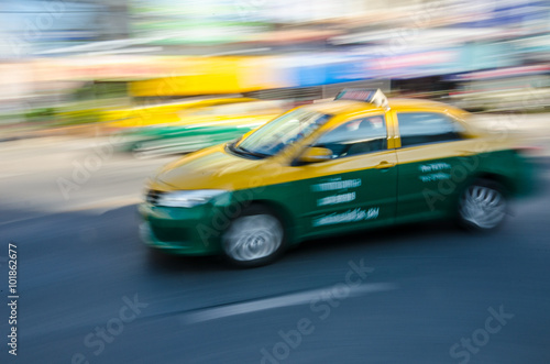 Moving Thai taxi. © bestforlater91