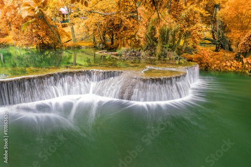 Fototapeta Naklejka Na Ścianę i Meble -  Waterfall in rain forest at national park